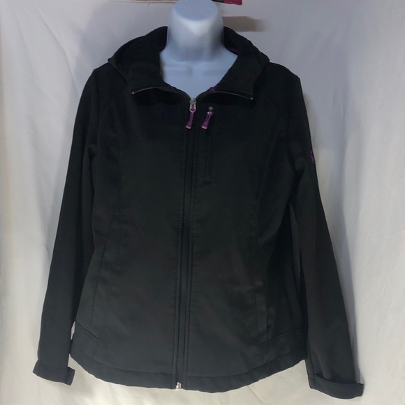 ZeroXposur Jackets & Blazers - ZeroXposur Women's Black Hooded Softshell Jacket Coat, Size Medium